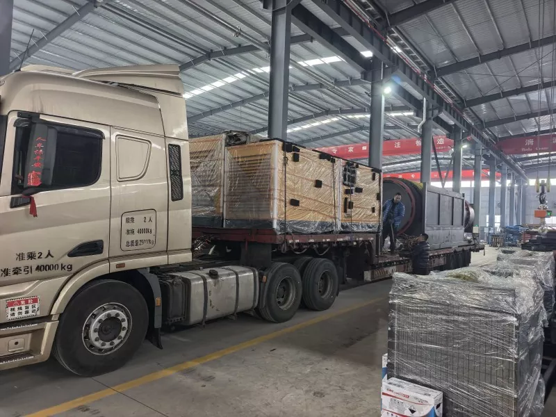 I-Jinqi Mining Machinery ithumela iBatch yeDrum yokwahlula kunye nezixhobo ezixhasayo eRashiya